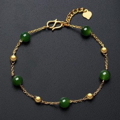 lắc chân bằng vàng 24k